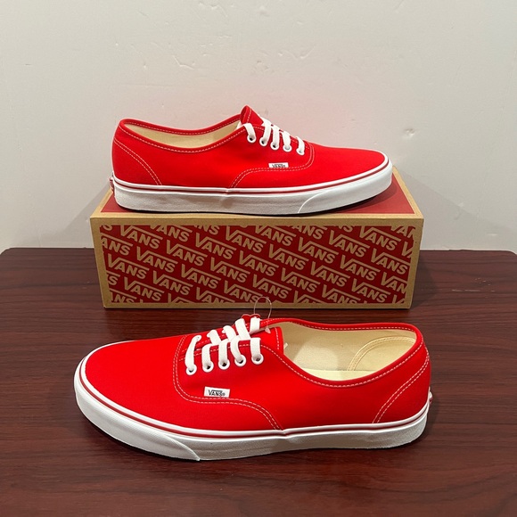 Vans, Authentic, VN000EE3RED, Red & White - Picture 3 of 12